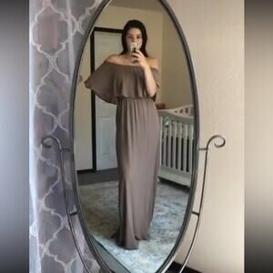 Show Me Your Mumu SMYM Hacienda dune brown maxi dress NEW XXS